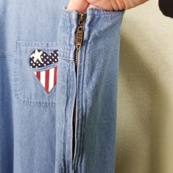 CHRISTOPHER & BANKS DENIM DRESS - Picture 5 of 8